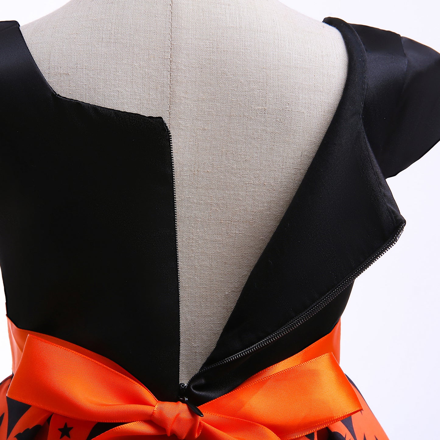 Princess Dress Fashion Pattern Splice Halloween Dress 1PCS Princess Dress Black 8413