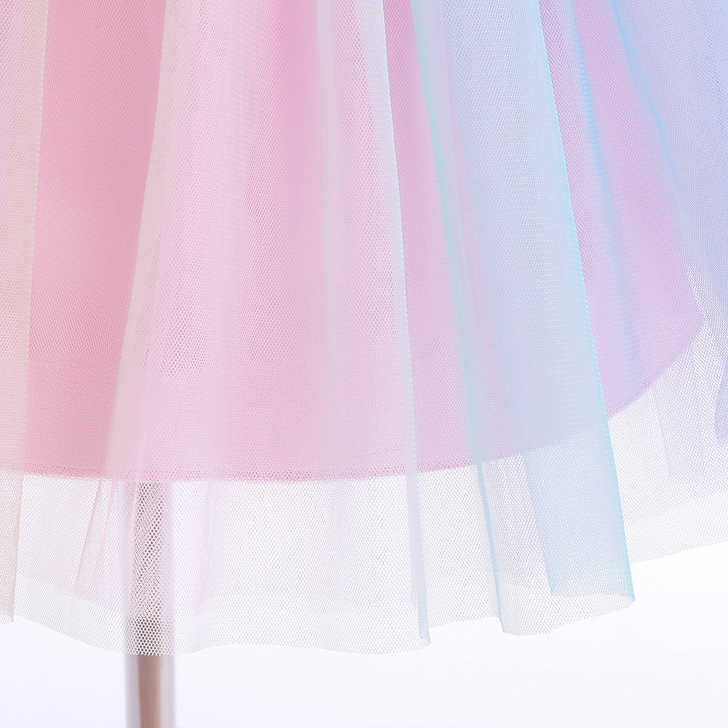Kids Fashion Princess Dress For Toddler Girls Rainbow Rabbit Gauze Dress One Piece Party Dress ZT-S852