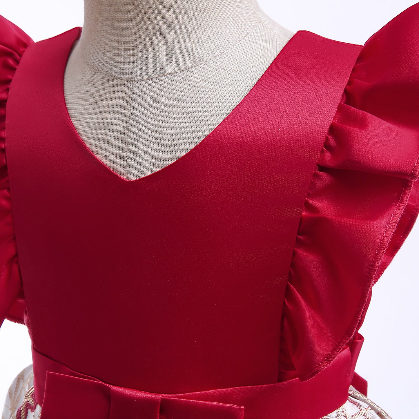 Toddler Baby Girls Princess Dress Star Embroidery Sleeveless Round Neck Bow Dress 1PCS Princess Dress 2782
