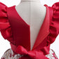 Toddler Baby Girls Princess Dress Star Embroidery Sleeveless Round Neck Bow Dress 1PCS Princess Dress 2782