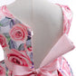 Baby Girls Princess Dress Floral Bow Sloping Shoulder Summer Performance Dress One Piece Party Dress ZT-8576