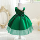 Toddler Baby Girls Princess Dress Embroidery One Shoulder Puffy Dress 1PCS Princess Dress Green 8428