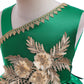 Toddler Baby Girls Princess Dress Embroidery One Shoulder Puffy Dress 1PCS Princess Dress Green 8428