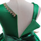 Toddler Baby Girls Princess Dress Embroidery One Shoulder Puffy Dress 1PCS Princess Dress Green 8428