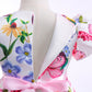 Princess Dress For Girls Butterfly Floral Bow Ruffle Sleeve Dress One Piece Party Dress Pink ZT-8562