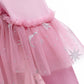Kids Fashion Princess Dress Girls Star Sequins Long Sleeve Winter Gauze Performance Dress One Piece Party Dress C875