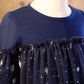 Kids Fashion Princess Dress Girls Star Sequins Long Sleeve Winter Gauze Performance Dress One Piece Party Dress C875