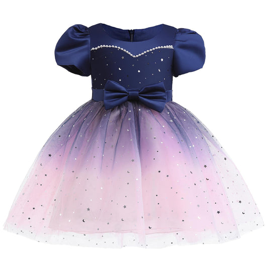 Girls Dress Children's Clothing Summer Children's Princess Dress Mesh Skirt2688