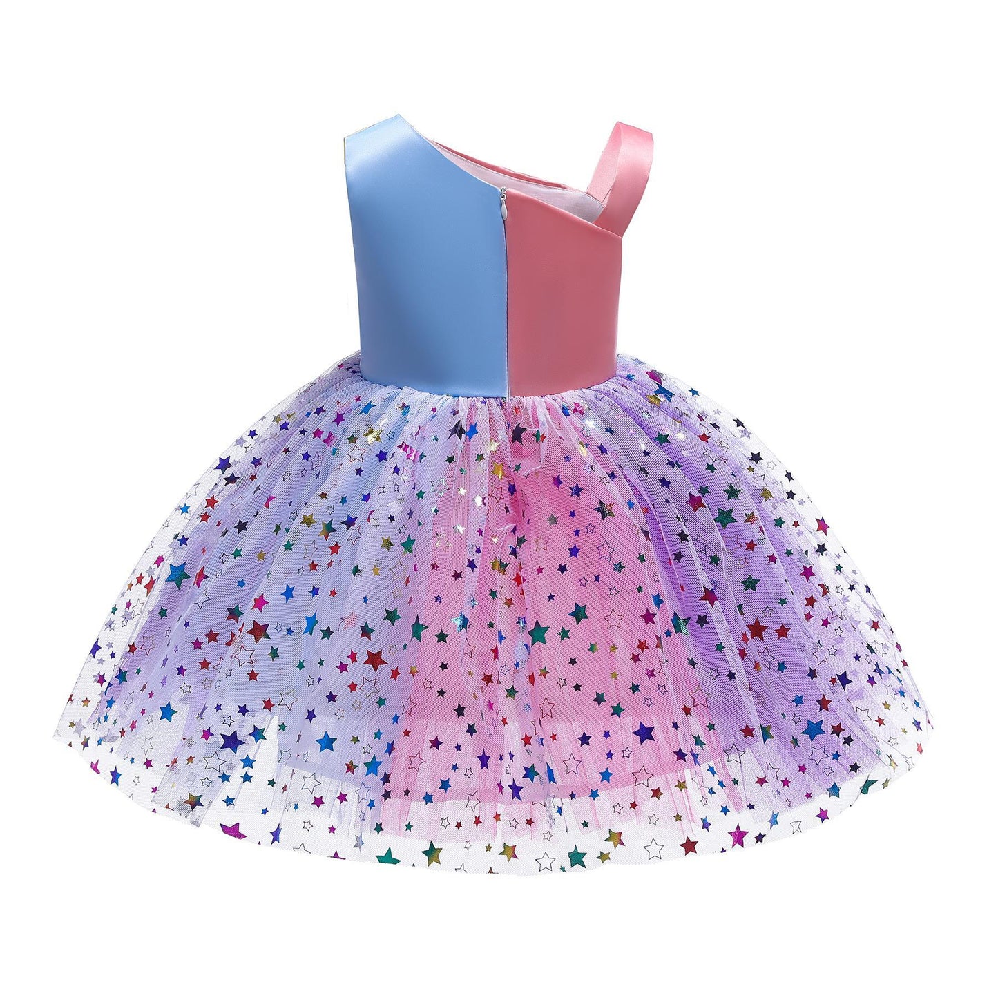 Girls Dress Children Baby Rainbow Mesh Skirt Girls Princess Dress3217